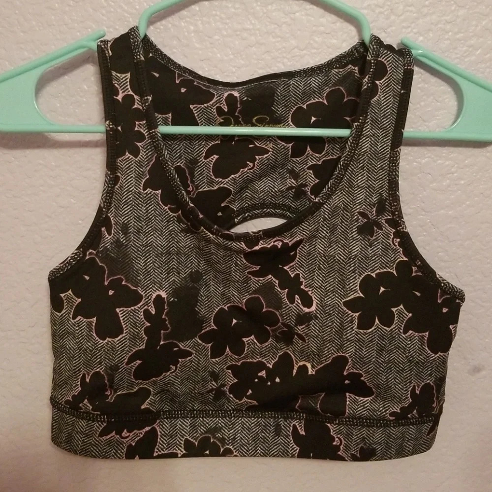 Nwot Jessica Simpson The Warm Up Sports Bra M